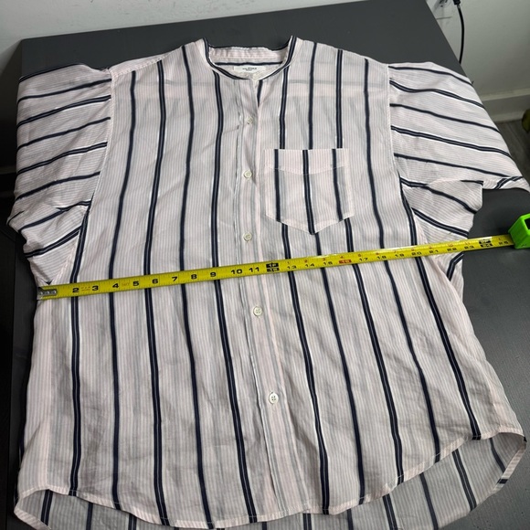 Isabel Marant Etoile Satchell Button Down Top 38 Striped Light Pink - Picture 11 of 12